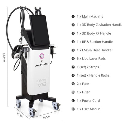 5-in-1 30K S-Shape Cavitation & RF Body Sculpting Machine