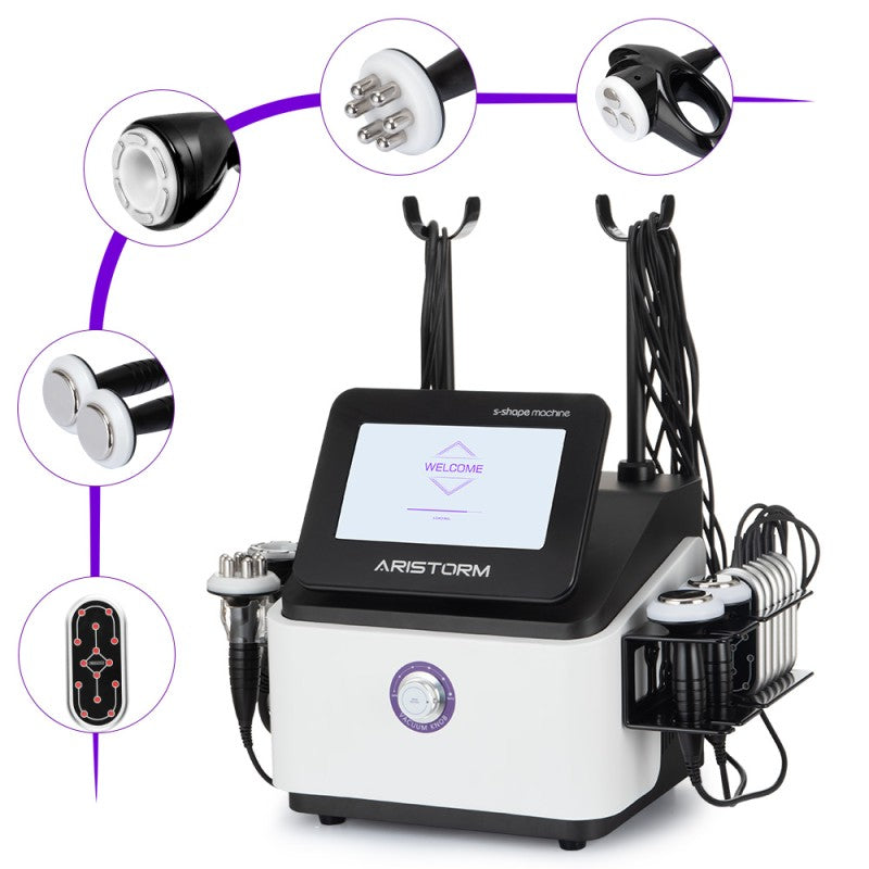 Desktop 5-in-1 30K S-Shape Body Contouring Machine with 3D Cavitation & Skin Tightening