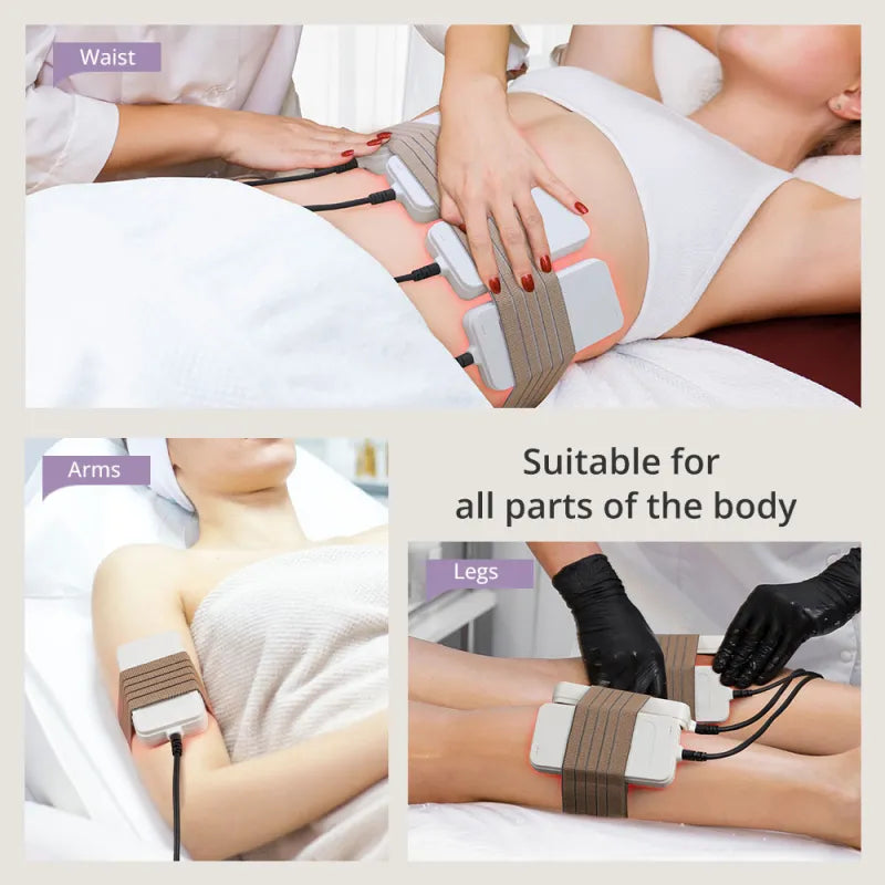 6D Lipo Laser Pads Machine with 6-Wavelength System & 12×160mW Pads for Body Contouring