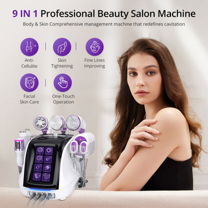 9-in-1 40K Ultrasound Cavitation & RF Machine for Professional Salons
