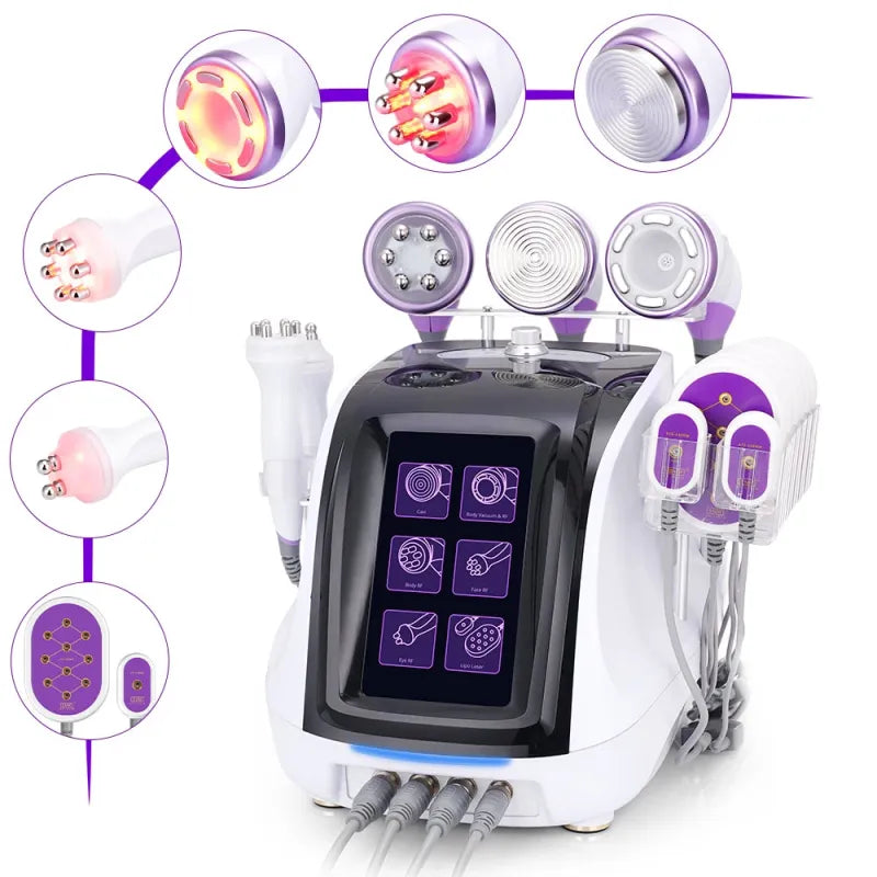 6-in-1 40K Cavitation Machine with Integrated Lipo Laser