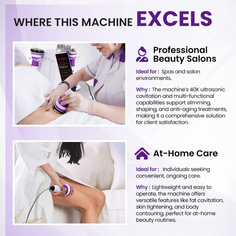 5-in-1 40K Cavitation Machine for Body Contouring & Skin Firming