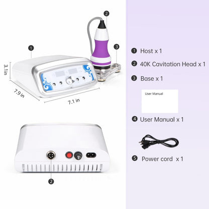 40K Ultrasonic Cavitation Machine for Home or Spa Body Contouring