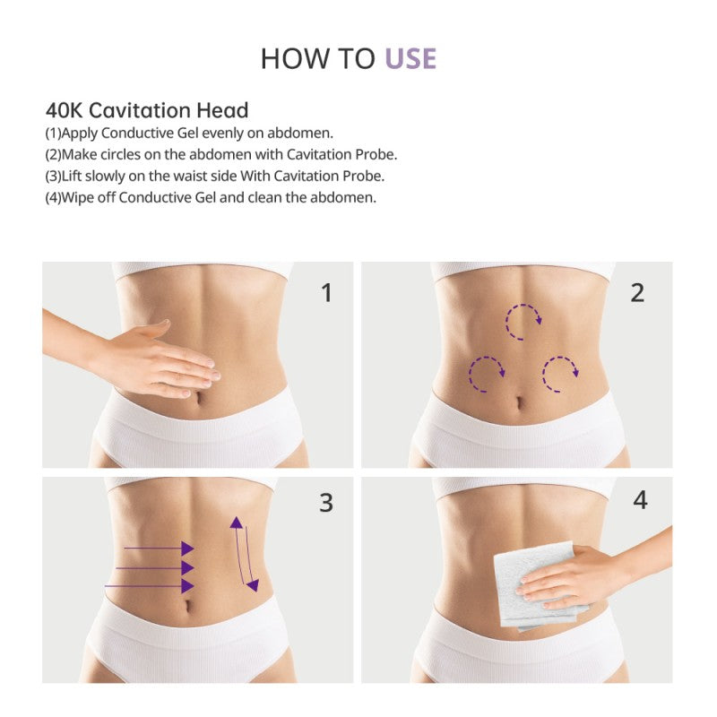 40K Ultrasonic Cavitation Machine for Home or Spa Body Contouring