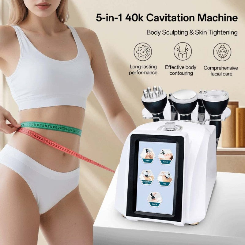 5-in-1 40K Ultrasonic Cavitation & RF Body Contouring Machine