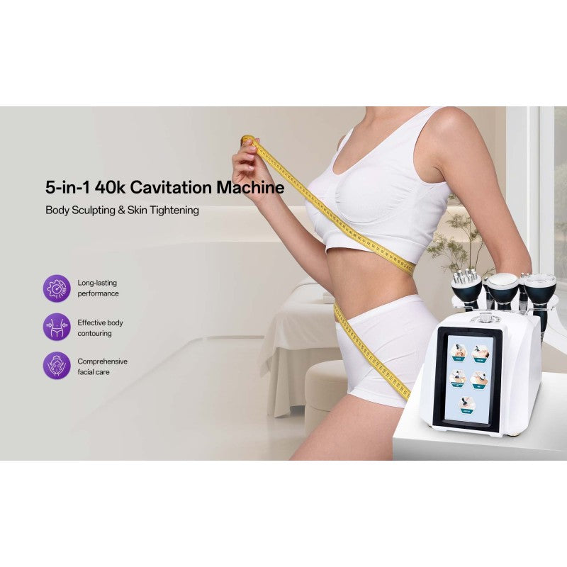 5-in-1 40K Ultrasonic Cavitation & RF Body Contouring Machine