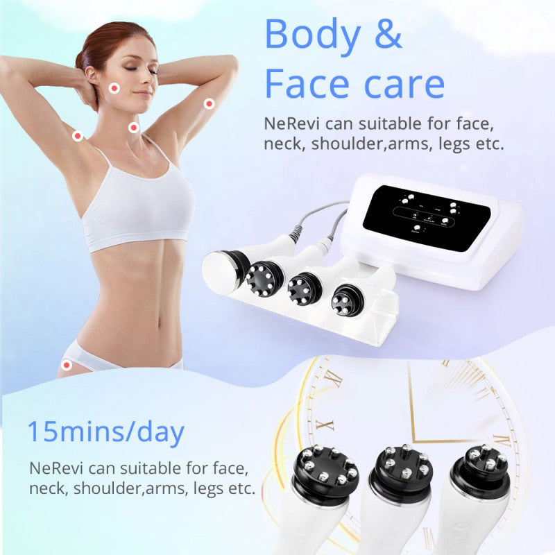 4-in-1 360° Rotating RF & Cavitation 2.5 Body Sculpting Machine