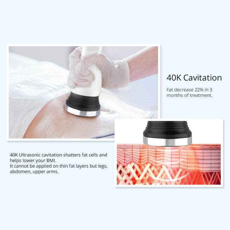 4-in-1 360° Rotating RF & Cavitation 2.5 Body Sculpting Machine