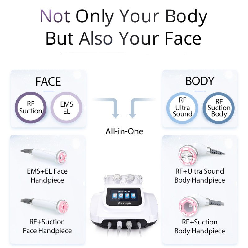 30K S-Shape Cavitation & Radio Frequency Body Contouring Machine