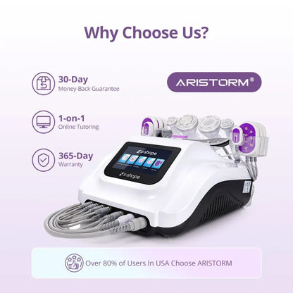 6-in-1 30K S-Shape Cavitation Machine with 5mW Lipo Laser