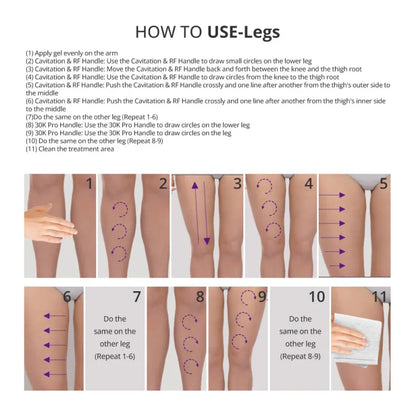 4-in-1 30K S-Shape Cavitation Machine for Body Contouring & Facial Tightening