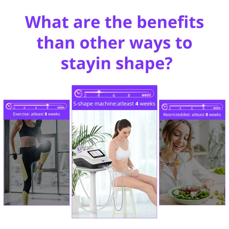 4-in-1 30K S-Shape Cavitation Machine for Body Contouring & Facial Tightening