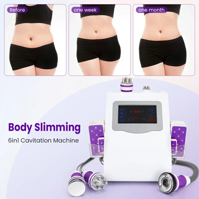 6-in-1 40K Ultrasonic Cavitation Machine for Body & Facial Treatments