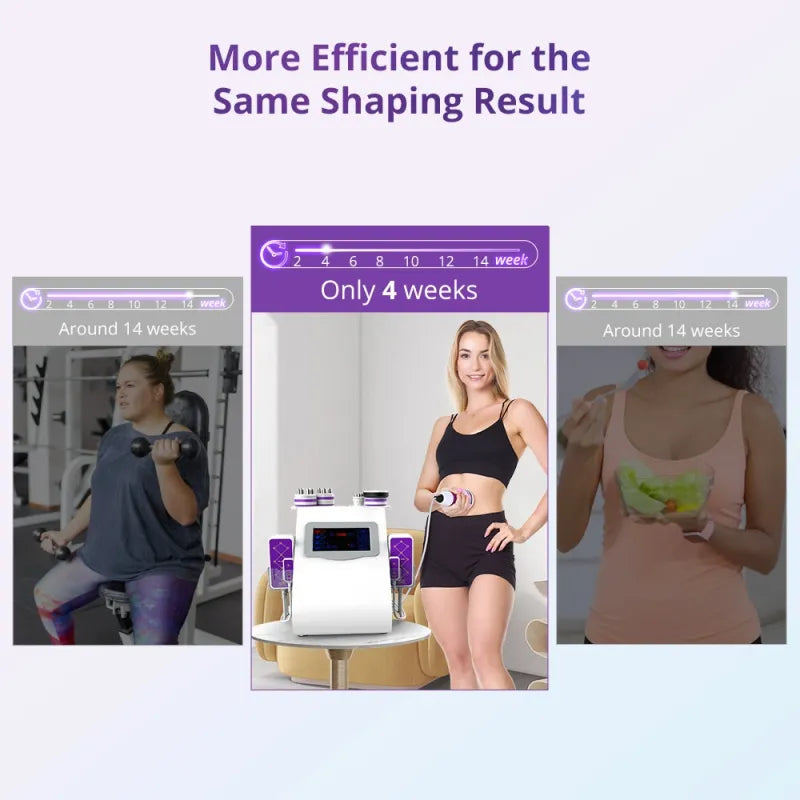 6-in-1 40K Ultrasonic Cavitation Machine for Body & Facial Treatments