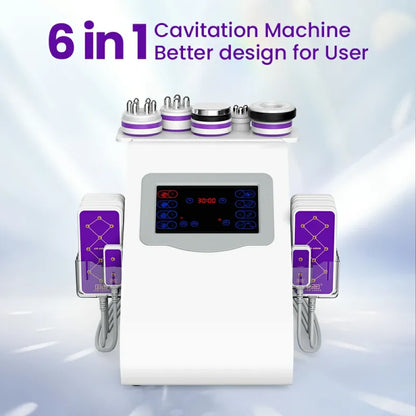 6-in-1 40K Ultrasonic Cavitation Machine for Body & Facial Treatments