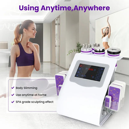 6-in-1 40K Ultrasonic Cavitation Machine for Body & Facial Treatments