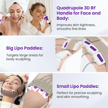 6-in-1 40K Ultrasonic Cavitation Machine for Body & Facial Treatments