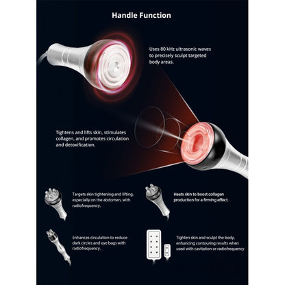 6-in-1 80K Cavitation & Vacuum RF Body Contouring Machine