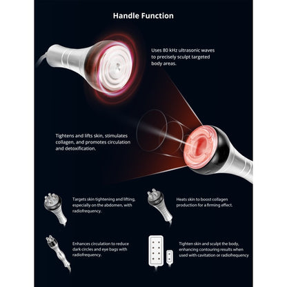 6-in-1 80K Cavitation & Vacuum RF Body Contouring Machine