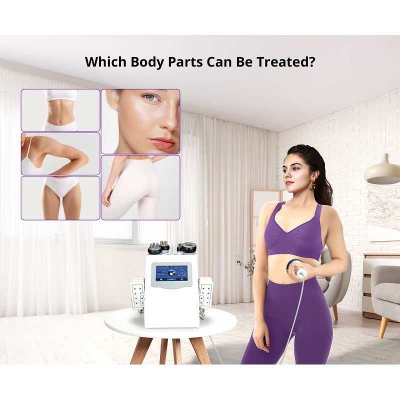 6-in-1 80K Cavitation & Vacuum RF Body Contouring Machine