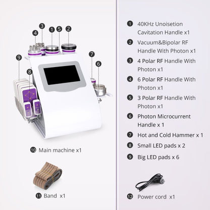 9-in-1 Ultrasonic Cavitation & Lipo Laser Machine for Professional Salons
