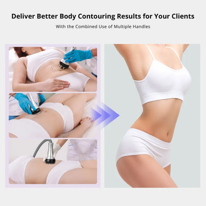 10 In 1 80k Cavitation Machine With RF Vacuum Laser Lipo Pads For Body Sculpting
