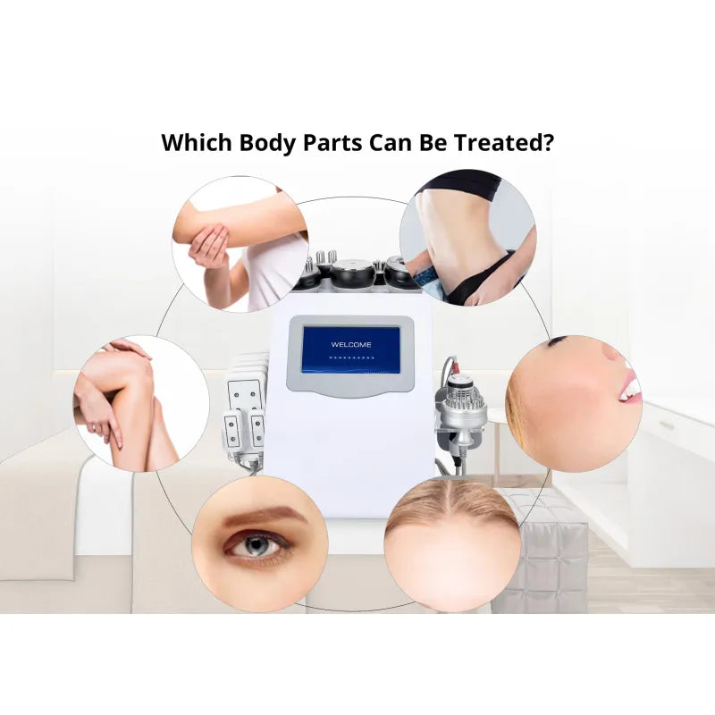 10 In 1 80k Cavitation Machine With RF Vacuum Laser Lipo Pads For Body Sculpting