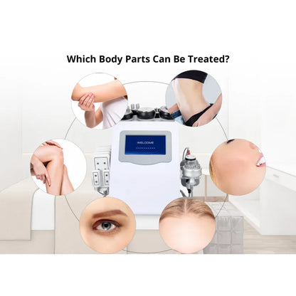 10 In 1 80k Cavitation Machine With RF Vacuum Laser Lipo Pads For Body Sculpting