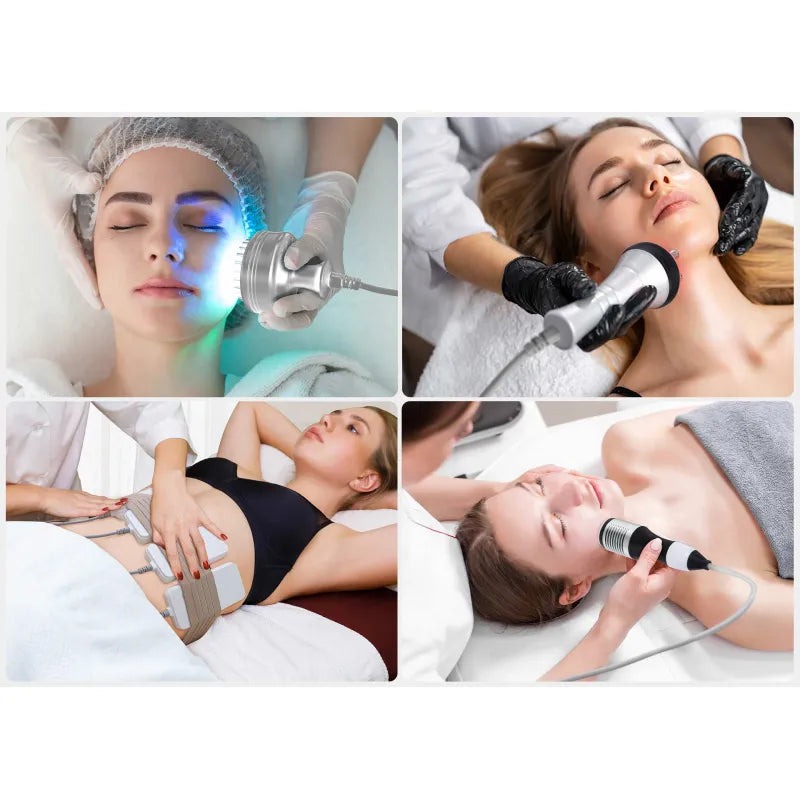 10 In 1 80k Cavitation Machine With RF Vacuum Laser Lipo Pads For Body Sculpting