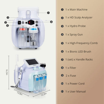 5-in-1 Scalp Care Machine for Deep Cleansing, Hydration & Hair Nourishment