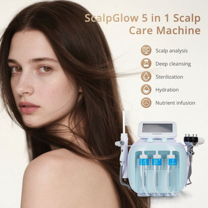 5-in-1 Scalp Care Machine for Deep Cleansing, Hydration & Hair Nourishment