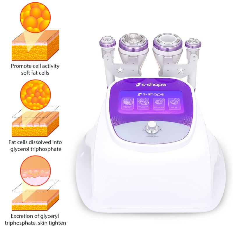 30K S-Shape Cavitation 2.5 Machine for Body Sculpting