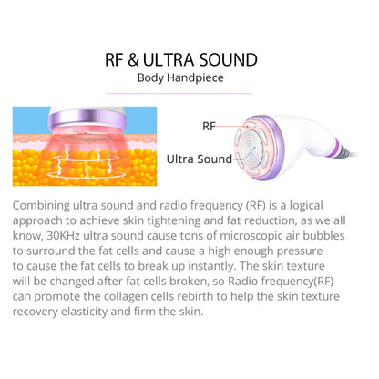6-in-1 30K S-Shape Cavitation Machine with 5mW Lipo Laser