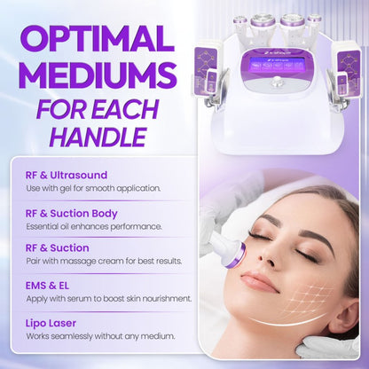 6-in-1 30K S-Shape Cavitation Machine with 160mW Lipo Laser