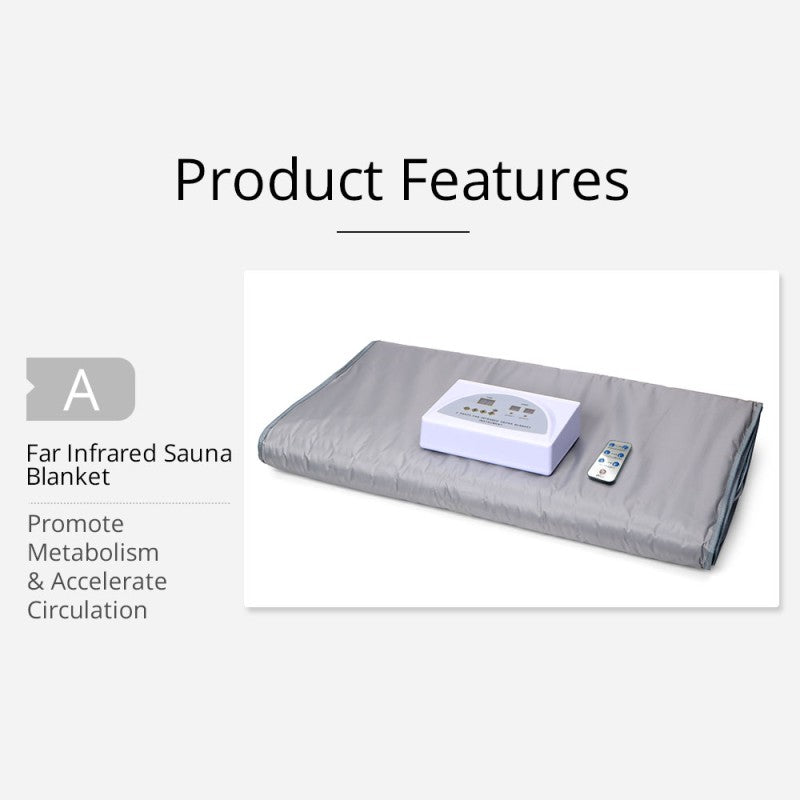 2 Zones Newest FIR Light Sauna Blanket Sculpting For Beauty Salon Use